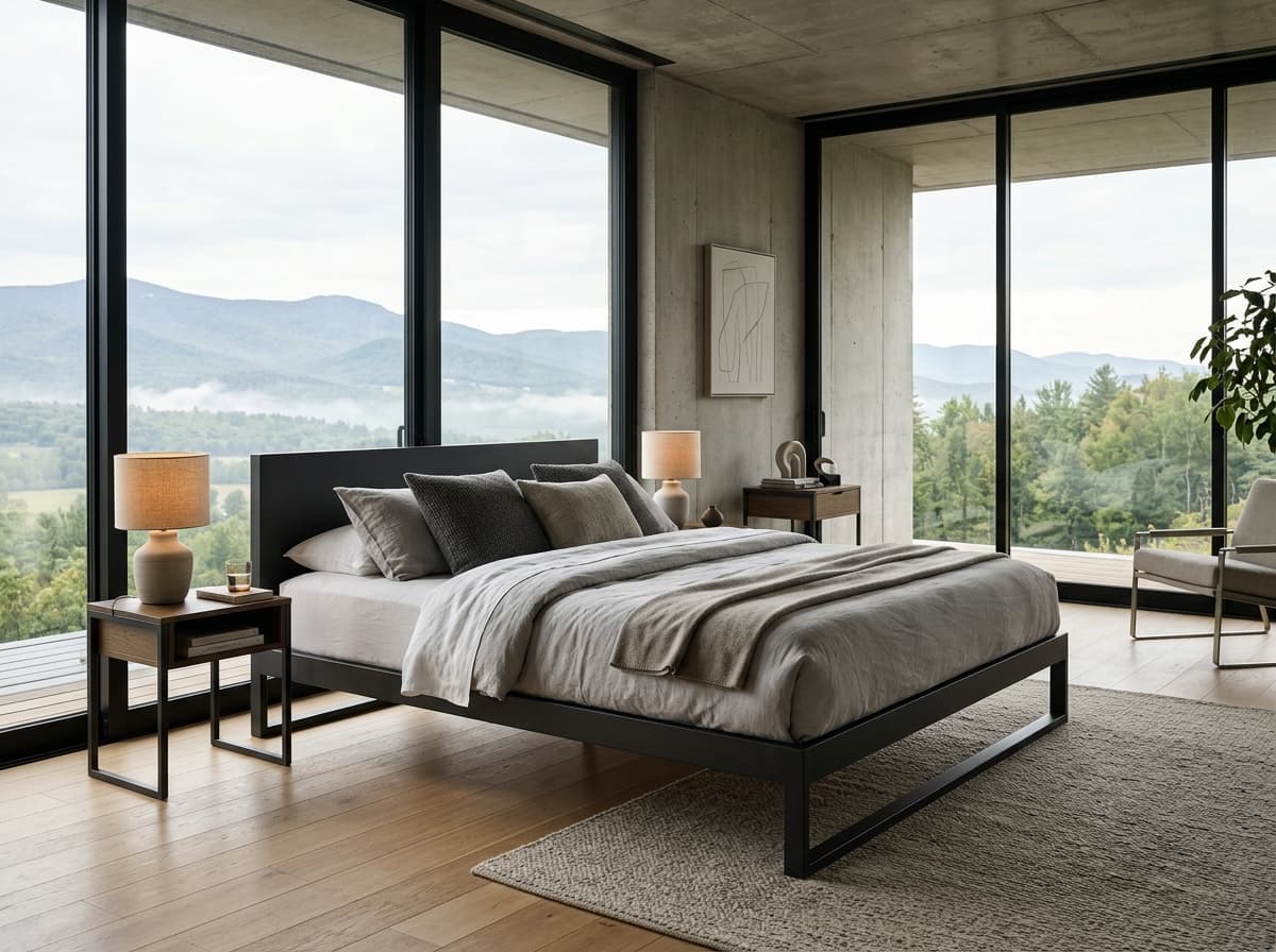 THE EDGE — Minimal Metal Bed by BEDCRAFT